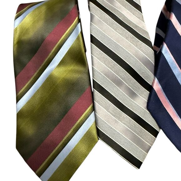 Random tie lot. Kenneth Cole, Chaps, Geoffrey bean Perry Ellis Portfolio Silk - Picture 3 of 9